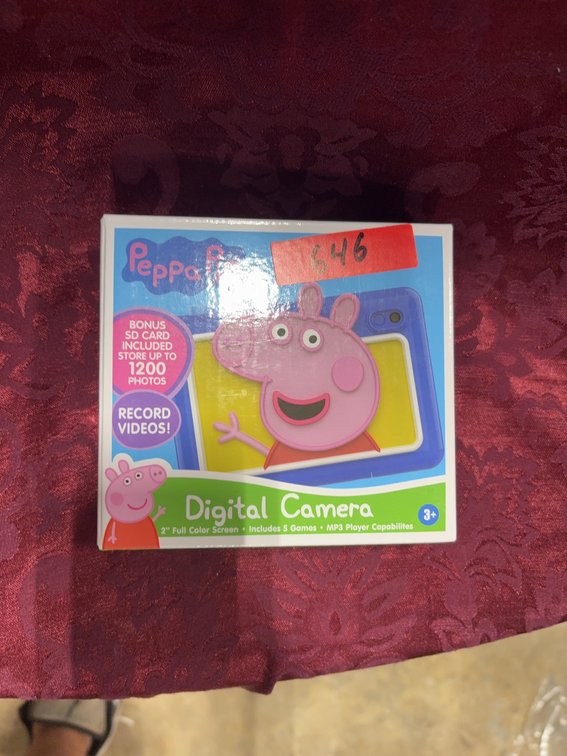 Peppa Pig Digital Camera with 512MB SD Card and MP3 Playback, For Ages 3+