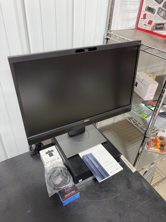 Dell Monitor, PC Desktop, Webcam, Ultronix RGB Mouse, HDMI Cable, Windows 10/11