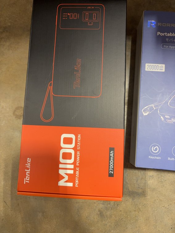 TenLike M100 27000mAh Portable Power Station and RORRY 20000mAh Power Bank Lot