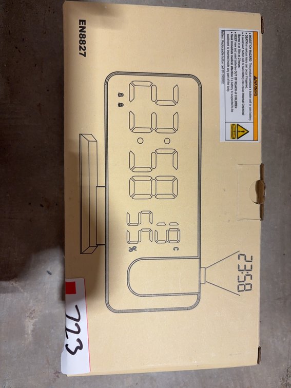 Digital LED Alarm Clock EN8827 With USB Charger Temperature And Humidity Display