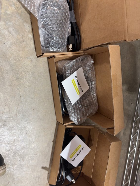 3 AC Power Adapters with Cords in Boxes, Each Includes User Manual