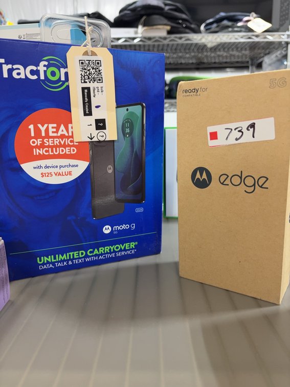 Motorola Edge 2022 5G Smartphone and Moto G Tracfone Bundle