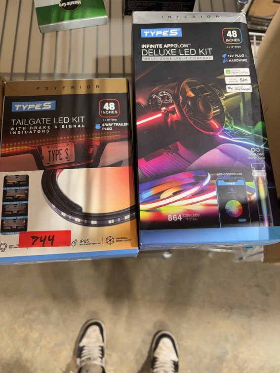 Type S Tailgate LED Kit and Infinite AppGlow Deluxe LED Kit 48 inches, New in Box