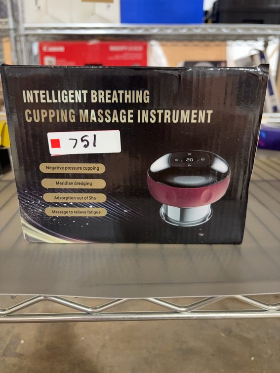 Intelligent Breathing Cupping Massage Instrument, Model A23, Red, 12-Gear Charging