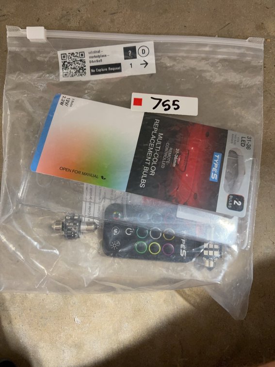 Type S 31-36mm LED Multi-Color Replacement Bulbs With Remote, 12V 2.2W, Set Of 2