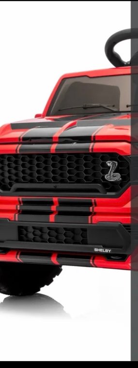 2024 Ford Shelby F-150 Kids Ride-On Truck BD992, 12V Battery, Ages 3-6, 66 lb Capacity