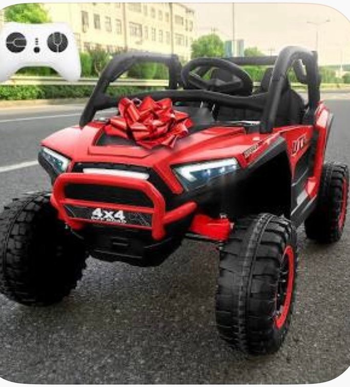 UTV01A 12V Kids Electric 4x4 Ride On Car with Remote Control, Red, New in Box