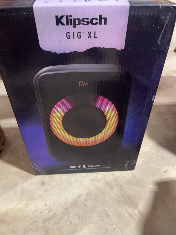 Klipsch GIG XL Portable Bluetooth Party Speaker with LED Lights