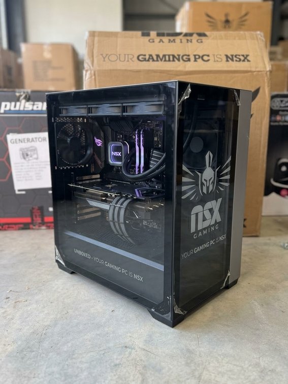 NSX Gaming PC Tower, Tempered Glass, RGB, New in Box