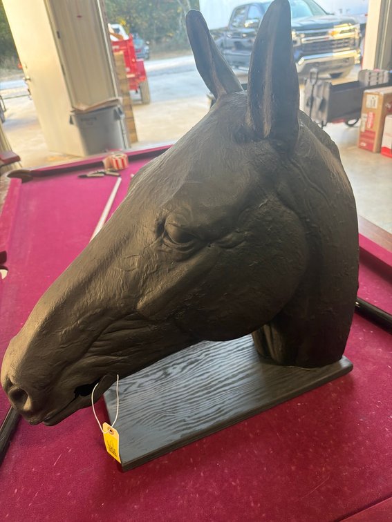 Plastic Horse Head Sculpture by Carousel Workshop DeLand FL