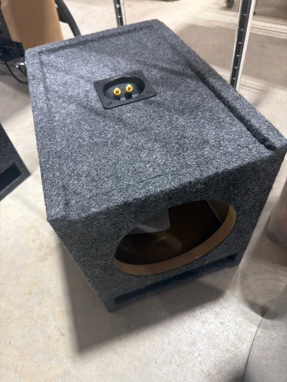 Brand New 12 1/2 x 10 1/2” Carpeted Subwoofer Speaker Enclosure Box