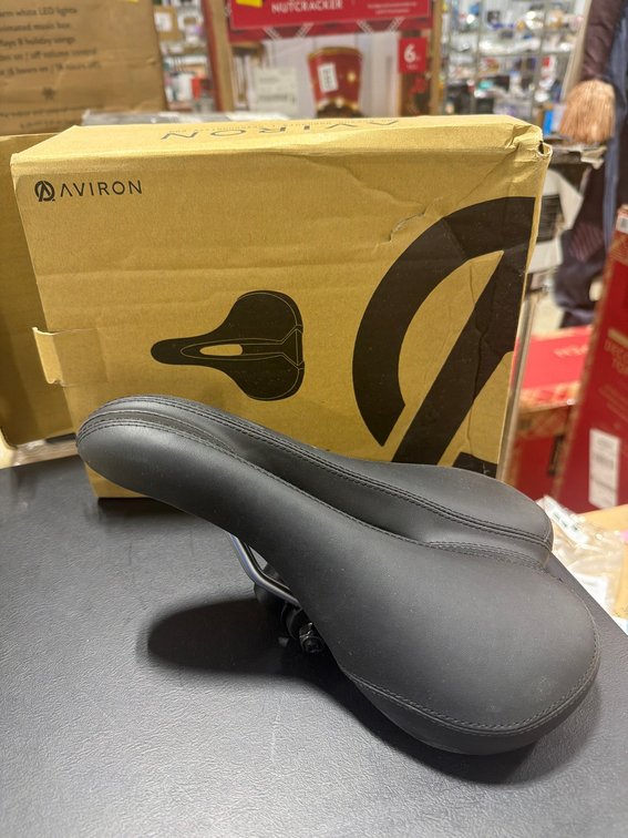New Aviron Bike Cloud Saddle Black Bicycle Seat with Original Box