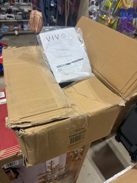 VIVO Quad Monitor Desk Stand, New, Model STAND-V004FG, In Box