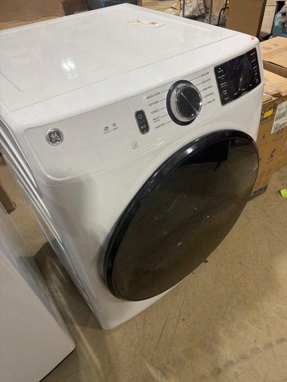 New GE Front Load Electric Dryer with Sensor Dry and Smart Features