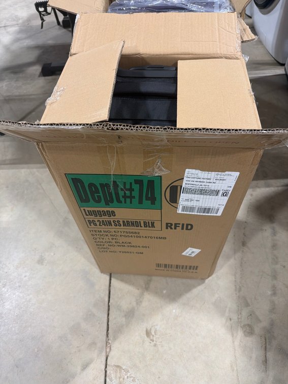 Dept #74 PG 24in SS ARNDL Black Luggage, RFID, 1 Piece