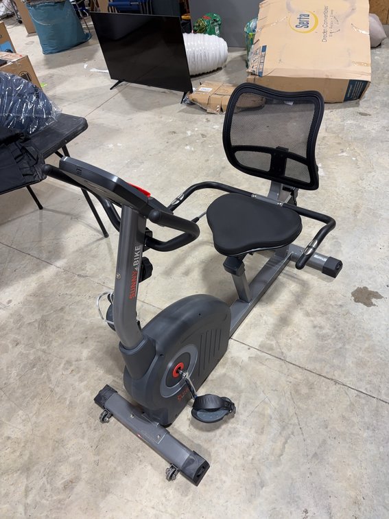 Sunny Health & Fitness Recumbent Exercise Bike With LCD Monitor