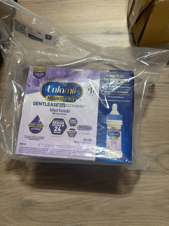 Enfamil NeuroPro Gentlease Infant Formula 6-Pack 2 fl oz Bottles, New in Box
