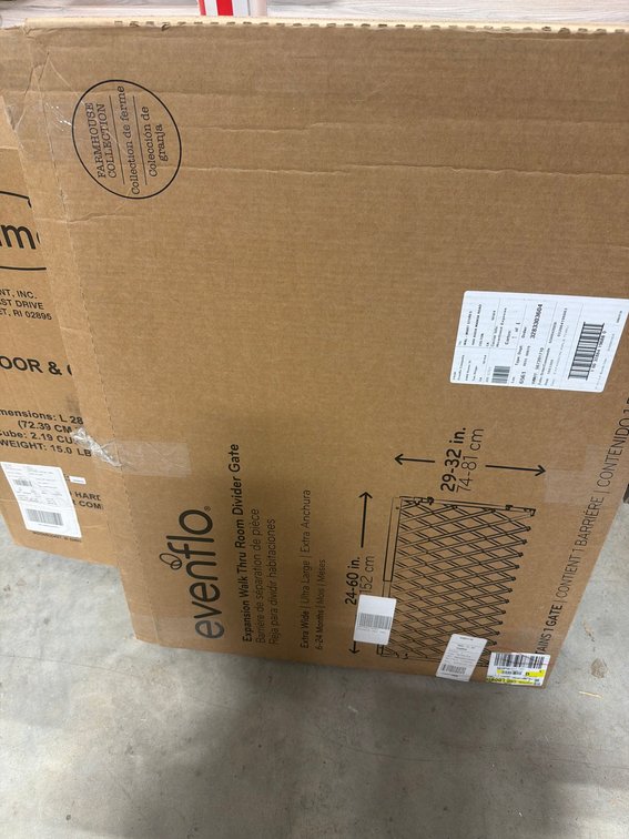 Evenflo Expansion Walk Thru Room Divider Gate 29-32"H x 24-81"W, Extra Wide