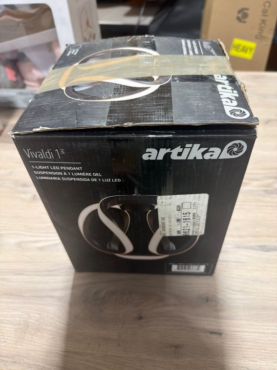 Artika Vivaldi 1-Light LED Pendant, Boxed Lighting Fixture