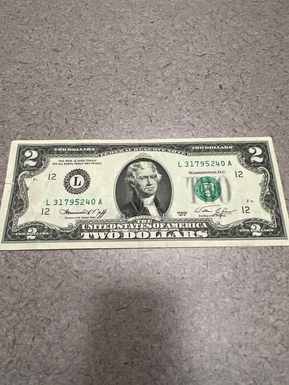 Series 1976 $2 Federal Reserve Note