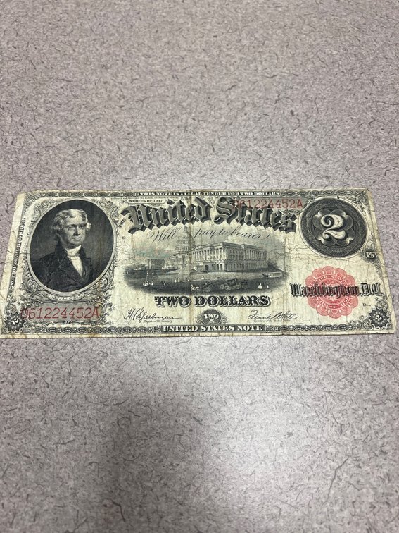 United States 1869 Two-Dollar Legal Tender Note