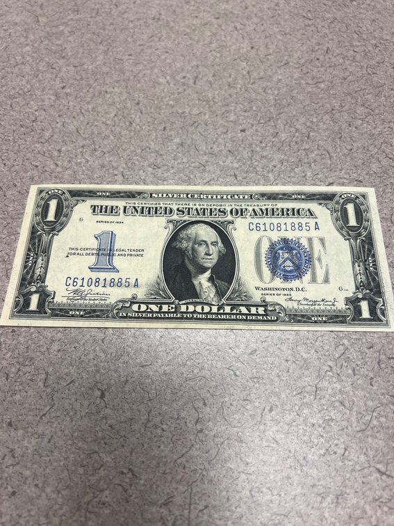1935 Series One Dollar Silver Certificate