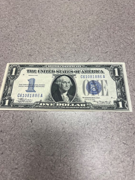 1935 Series One Dollar Silver Certificate
