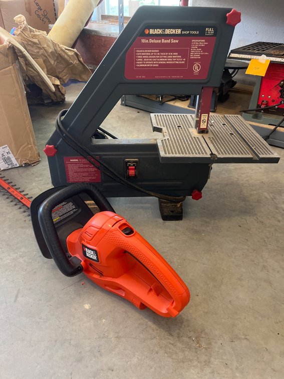Black & Decker 10-inch Band Saw and Hedge Trimmer