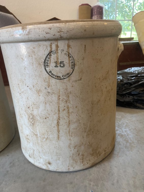 Vintage 15-Gallon Western Stoneware Crock