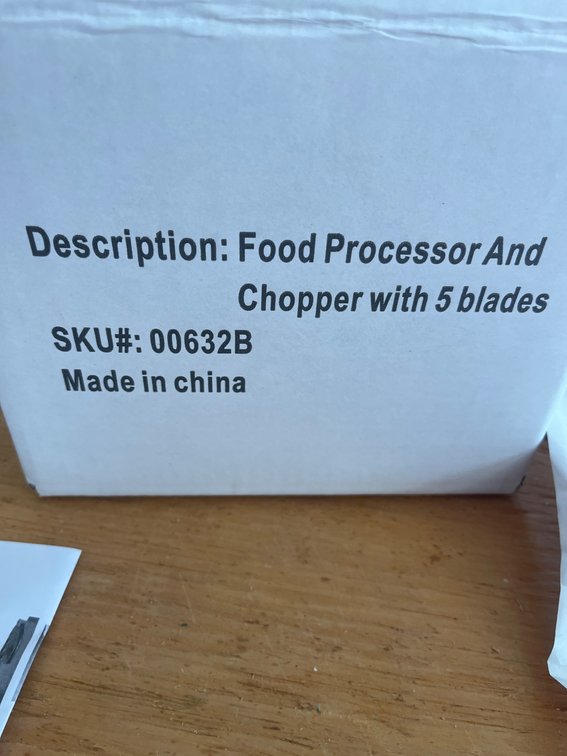 Food Processor and Chopper with 5 Blades