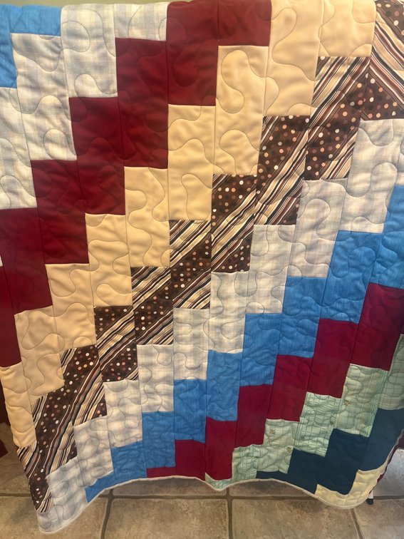 Full-Size Handmade Patchwork Quilt