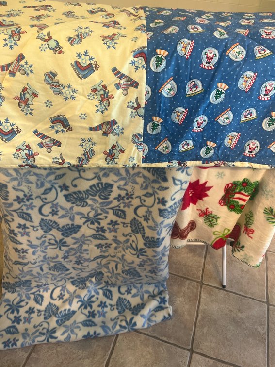Christmas and Floral-Themed Quilts
