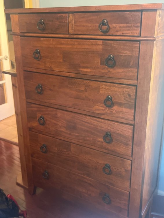 Klaussner Solid Wood Dresser with Five Drawers