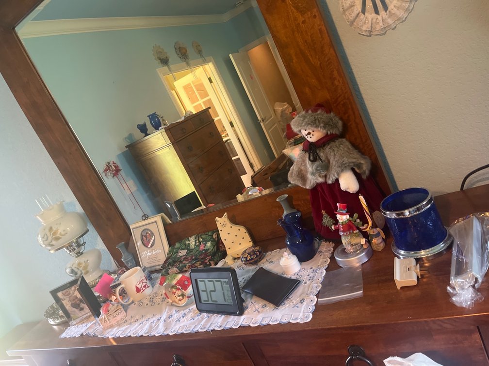 Contents of Dresser with Decorative Accessories