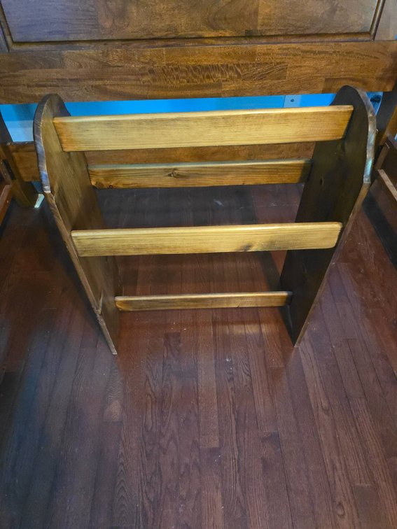 Wooden Freestanding Magazine Rack or Storage Unit