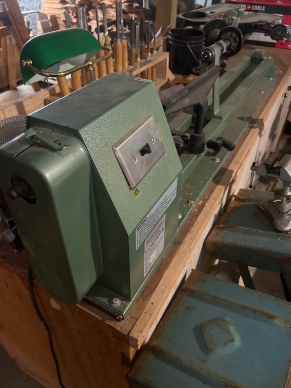 Central Machinery 14″ x 40″ Wood Lathe with Disc Sander