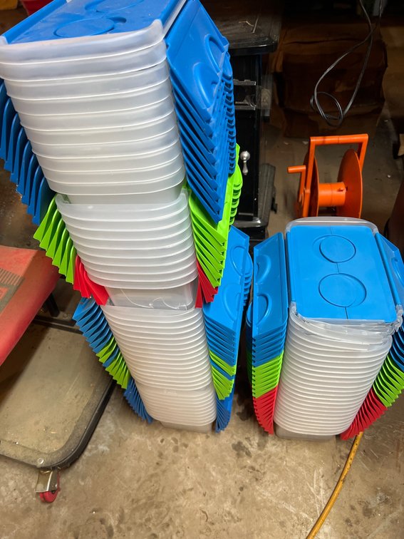 Multicolor Miniature Totes with Lids