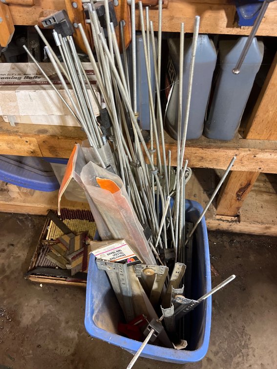 All Thread Metal Rods and Assorted Hardware Supplies