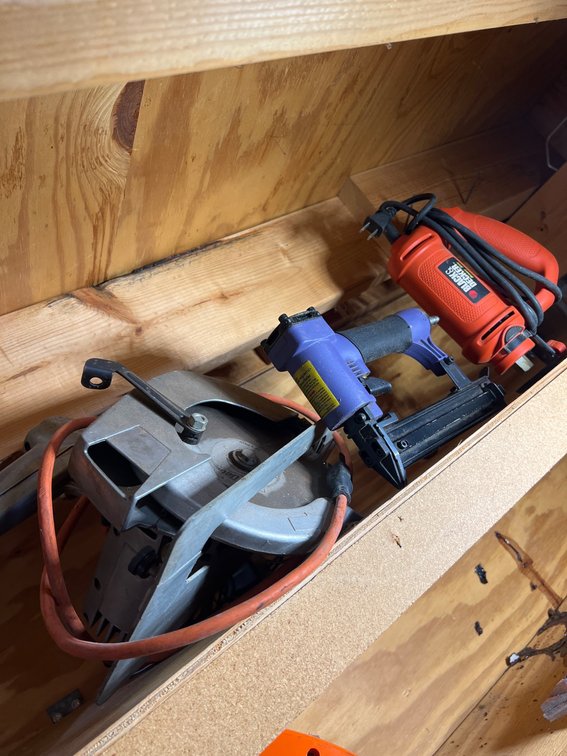Power Tools Including Circular Saw, Nailer, and Rotary Tool