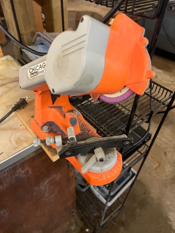 Chicago Electric Power Tools Mounted Electric Chainsaw Sharpener