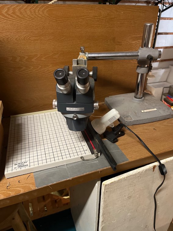 American Optical Stereo Microscope Model #580 with Stand