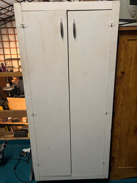 White Wooden Storage Cabinet with Shelves