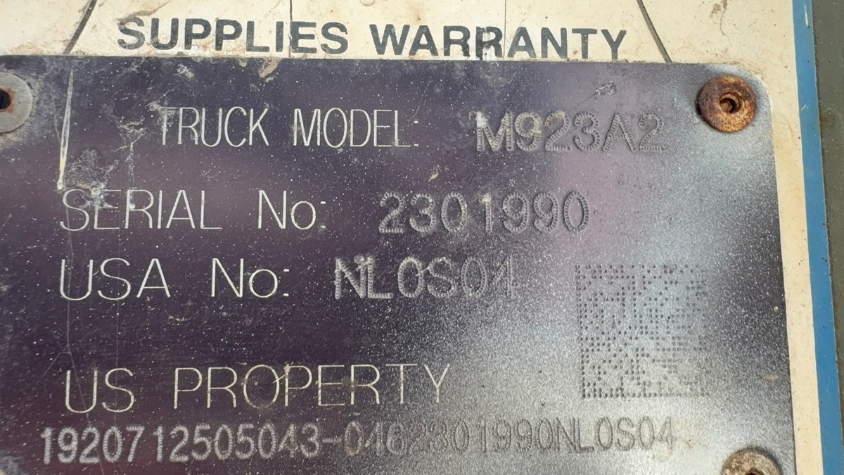 Image for 1990 M923A2 5-ton 6X6 4000gal Water Truck, $24,000