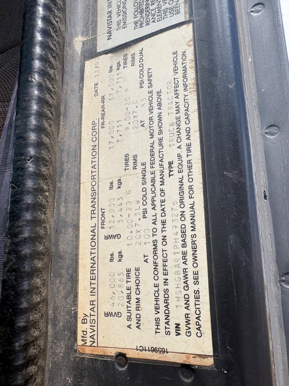 Image for 1992 International F8200