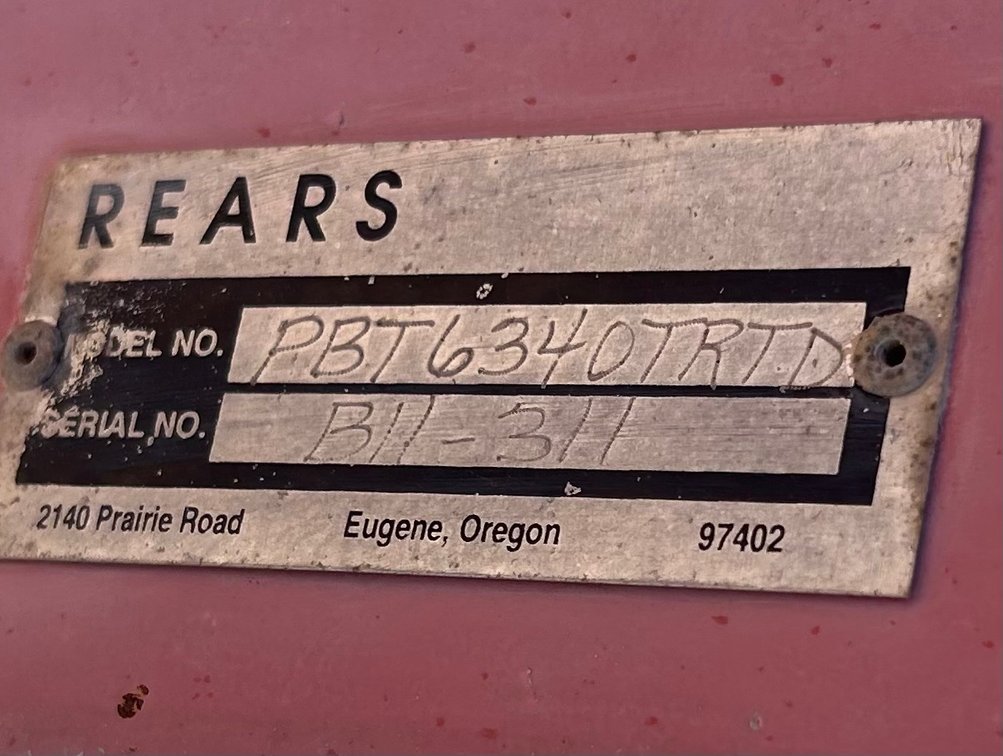 Image for Rears Powerblast 600 gallon Sprayer