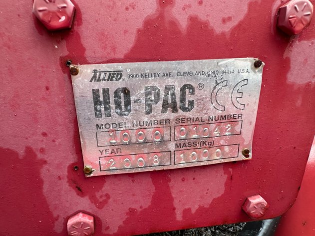Image for 2008 Allied HoPac 1000 Skid Steer Vibratory Compactor