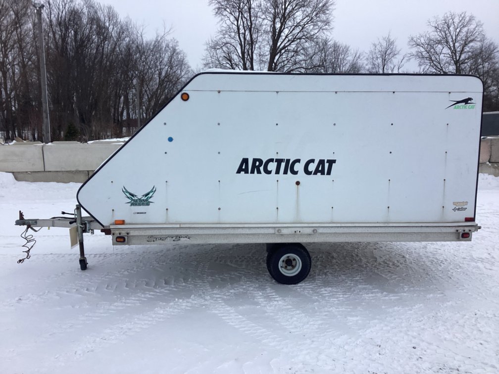 2012 Sport Club enclosed snowmobile trailer, title.
