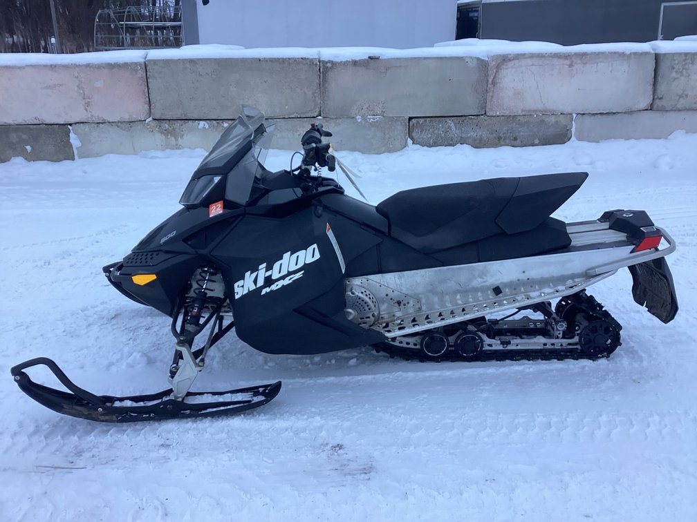 2018 Ski Doo MXZ 600 snowmobile, started, shows 8,088 miles, registration.