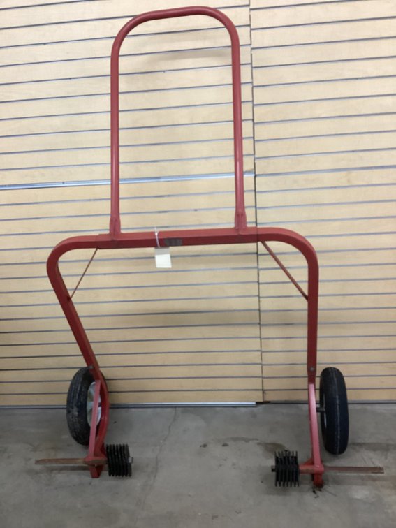 Snowmobile shop dolly.