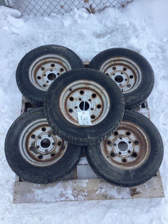 (5) 145R12 wheels/tires